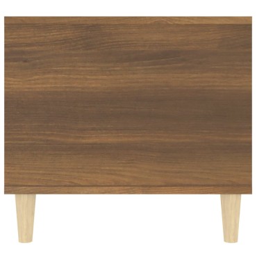 vidaXL Τραπεζάκι Σαλονιού Καφέ Δρυς 90x49x45cm Επεξεργασμ. Ξύλο 1 τεμ.