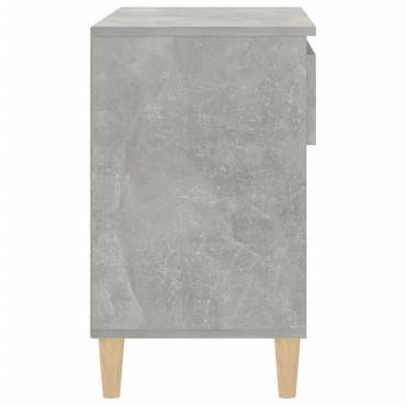 vidaXL Παπουτσοθήκη Γκρι Σκυροδέματος 70x36x60cm Επεξεργασμένο Ξύλο