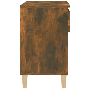 vidaXL Παπουτσοθήκη Καπνιστή Δρυς 70x36x60cm από Επεξεργασμένο Ξύλο
