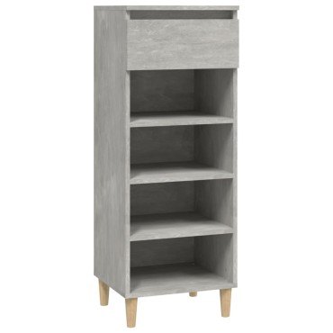 vidaXL Παπουτσοθήκη Γκρι Σκυροδέματος 40x36x105cm Επεξεργασμένο Ξύλο