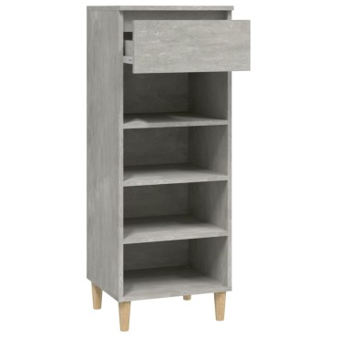 vidaXL Παπουτσοθήκη Γκρι Σκυροδέματος 40x36x105cm Επεξεργασμένο Ξύλο