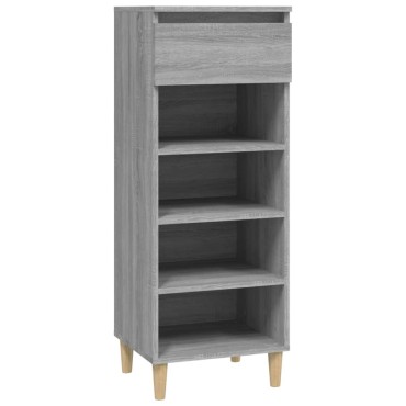 vidaXL Παπουτσοθήκη Γκρι Sonoma 40x36x105cm από Επεξεργασμένο Ξύλο