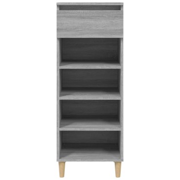 vidaXL Παπουτσοθήκη Γκρι Sonoma 40x36x105cm από Επεξεργασμένο Ξύλο
