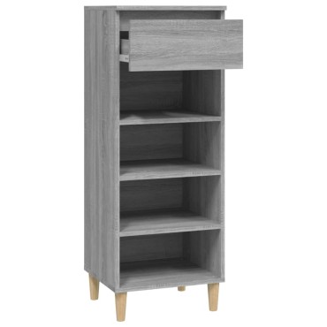 vidaXL Παπουτσοθήκη Γκρι Sonoma 40x36x105cm από Επεξεργασμένο Ξύλο