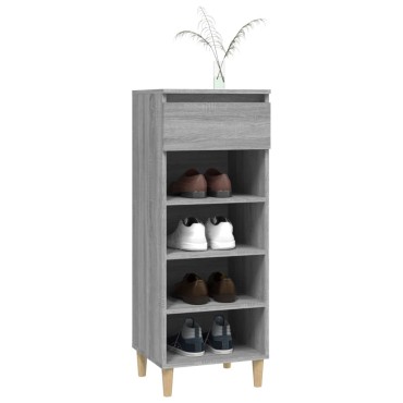 vidaXL Παπουτσοθήκη Γκρι Sonoma 40x36x105cm από Επεξεργασμένο Ξύλο