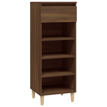 vidaXL Παπουτσοθήκη Καφέ Δρυς 40x36x105cm από Επεξεργασμένο Ξύλο