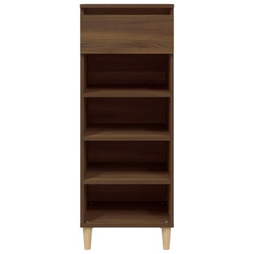 vidaXL Παπουτσοθήκη Καφέ Δρυς 40x36x105cm από Επεξεργασμένο Ξύλο