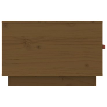 vidaXL Τραπεζάκι Σαλονιού Καφέ Μελί 60x53x35cm Μασίφ Ξύλο Πεύκου 1 τεμ.