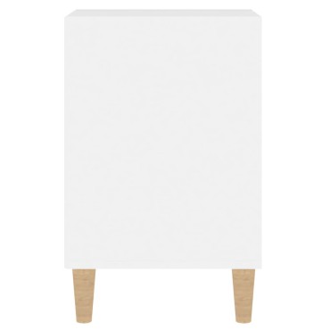 vidaXL Έπιπλο Τηλεόρασης Γυαλ. Λευκό 100x35x55cm Επεξεργασμένο Ξύλο