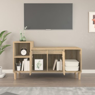 vidaXL Έπιπλο Τηλεόρασης Sonoma Δρυς 100x35x55cm Επεξ. Ξύλο
