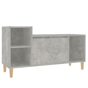 vidaXL Έπιπλο Τηλεόρασης Γκρι Σκυρ. 100x35x55cm Επεξ. Ξύλο