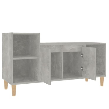vidaXL Έπιπλο Τηλεόρασης Γκρι Σκυρ. 100x35x55cm Επεξ. Ξύλο