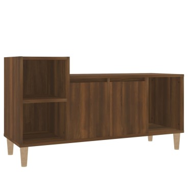 vidaXL Έπιπλο Τηλεόρασης Καφέ Δρυς 100x35x55cm Επεξεργασμένο Ξύλο