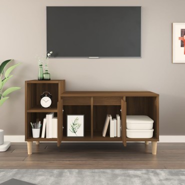 vidaXL Έπιπλο Τηλεόρασης Καφέ Δρυς 100x35x55cm Επεξεργασμένο Ξύλο