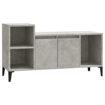vidaXL Έπιπλο Τηλεόρασης Γκρι Σκυρ. 100x35x55cm Επεξ. Ξύλο