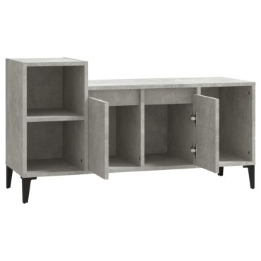 vidaXL Έπιπλο Τηλεόρασης Γκρι Σκυρ. 100x35x55cm Επεξ. Ξύλο