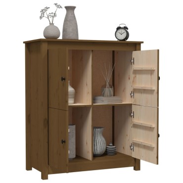 vidaXL Ντουλάπι Καφέ Μελί 83x41,5x100cm από Μασίφ Ξύλο Πεύκου 1 τεμ.