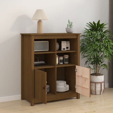 vidaXL Ντουλάπι Καφέ Μέλι 83x41,5x100cm από Μασίφ Ξύλο Πεύκου 1 τεμ.