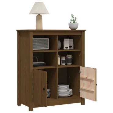 vidaXL Ντουλάπι Καφέ Μέλι 83x41,5x100cm από Μασίφ Ξύλο Πεύκου 1 τεμ.