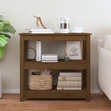 vidaXL Τραπέζι κονσόλα Καφέ μελί 80x40x74cm Μασίφ Ξύλο Πεύκου 1 τεμ.