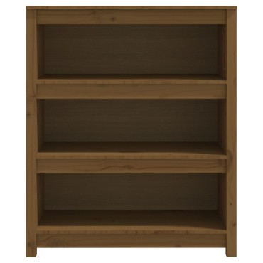 vidaXL Βιβλιοθήκη Μελί 80x35x97cm από Μασίφ Ξύλο Πεύκου 1 τεμ.