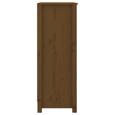 vidaXL Βιβλιοθήκη Μελί 80x35x97cm από Μασίφ Ξύλο Πεύκου 1 τεμ.