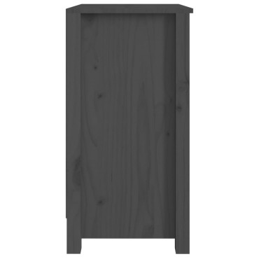 vidaXL Βιβλιοθήκη Γκρι 50x35x68cm από Μασίφ Ξύλο Πεύκου 1 τεμ.