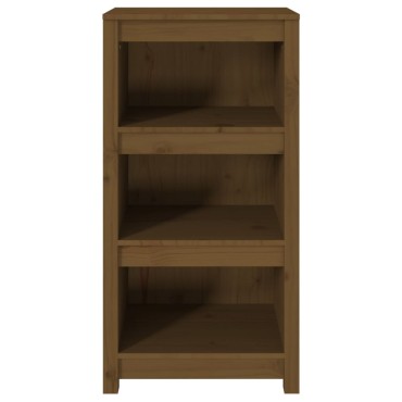vidaXL Βιβλιοθήκη Μελί 50x35x97cm από Μασίφ Ξύλο Πεύκου 1 τεμ.