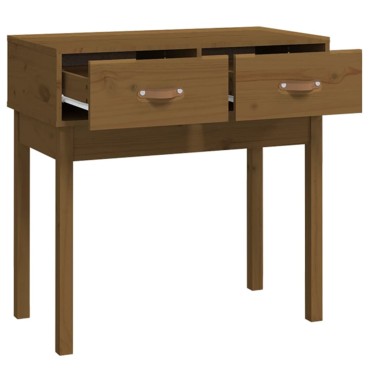 vidaXL Τραπέζι κονσόλα Καφέ μελί 76,5x40x75cm Μασίφ Ξύλο Πεύκου 1 τεμ.