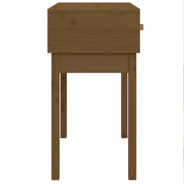vidaXL Τραπέζι κονσόλα Καφέ μελί 76,5x40x75cm Μασίφ Ξύλο Πεύκου 1 τεμ.