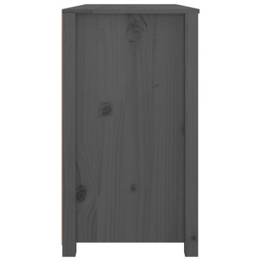 vidaXL Βοηθητικό Ντουλάπι Γκρι 100x40x72cm από Μασίφ Ξύλο Πεύκου 1 τεμ.