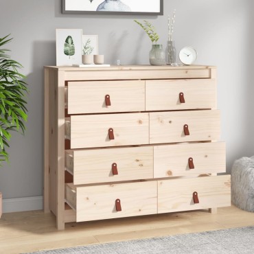 vidaXL Βοηθητικό Ντουλάπι 100x40x90cm από Μασίφ Ξύλο Πεύκου 1 τεμ.