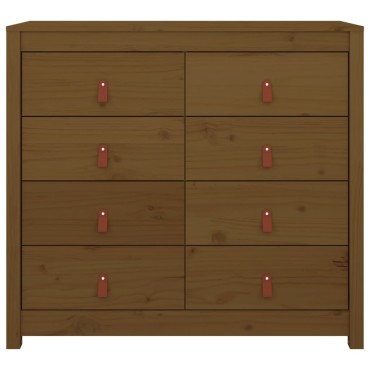vidaXL Βοηθητικό Ντουλάπι Καφέ Μελί 100x40x90cmαπό Μασίφ Ξύλο Πεύκου 1 τεμ.