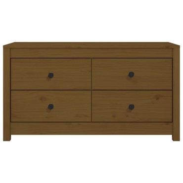 vidaXL Βοηθητικό Ντουλάπι Καφέ Μελί 100x40x54cmαπό Μασίφ Ξύλο Πεύκου 1 τεμ.