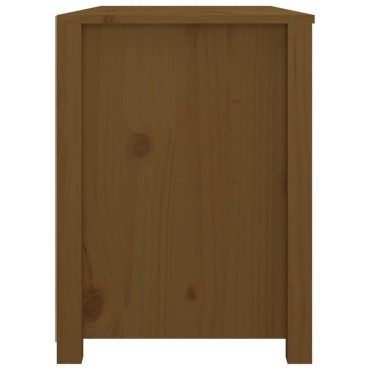 vidaXL Βοηθητικό Ντουλάπι Καφέ Μελί 100x40x54cmαπό Μασίφ Ξύλο Πεύκου 1 τεμ.