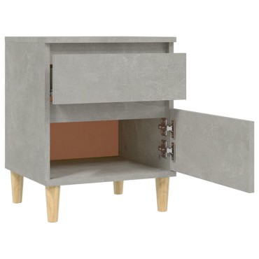 vidaXL Κομοδίνα Γκρι Σκυροδέματος 40x35x50cm