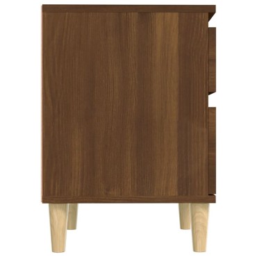 vidaXL Κομοδίνο Καφέ Δρυς 40x35x50cm 1 τεμ.