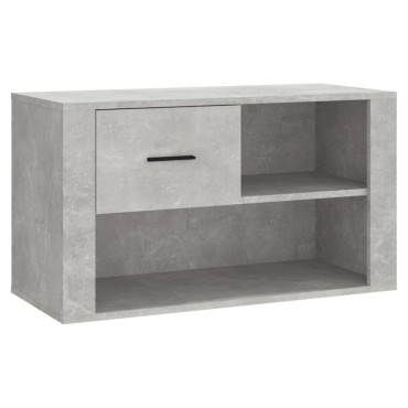 vidaXL Παπουτσοθήκη Γκρι Σκυροδέματος 80x35x45cm Επεξεργασμένο Ξύλο