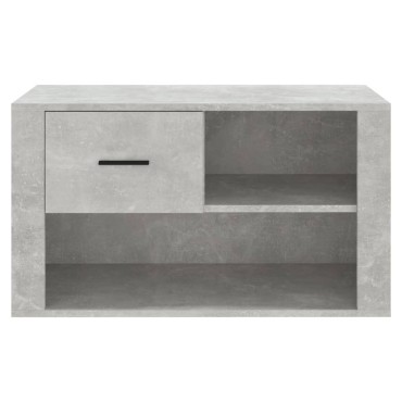 vidaXL Παπουτσοθήκη Γκρι Σκυροδέματος 80x35x45cm Επεξεργασμένο Ξύλο