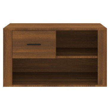 vidaXL Παπουτσοθήκη Καφέ Δρυς 80x35x45cm από Επεξεργασμένο Ξύλο