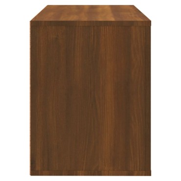 vidaXL Παπουτσοθήκη Καφέ Δρυς 80x35x45cm από Επεξεργασμένο Ξύλο