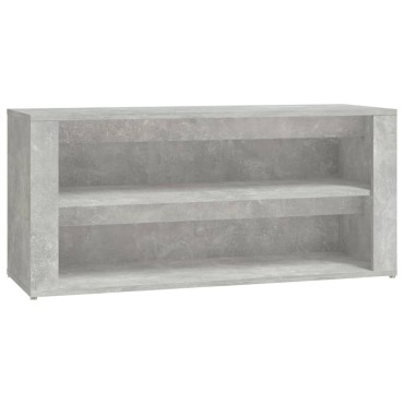 vidaXL Παπουτσοθήκη Γκρι Σκυροδέματος 100x35x45cm Επεξεργασμένο Ξύλο