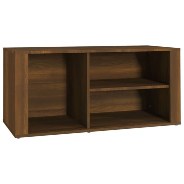 vidaXL Παπουτσοθήκη Καφέ Δρυς 100x35x45cm από Επεξεργασμένο Ξύλο