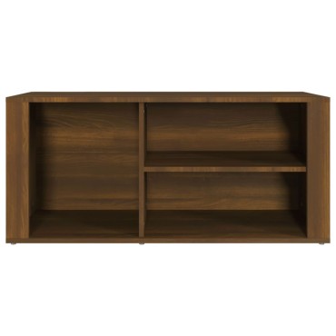 vidaXL Παπουτσοθήκη Καφέ Δρυς 100x35x45cm από Επεξεργασμένο Ξύλο