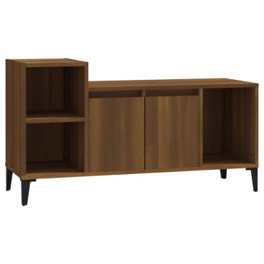 vidaXL Έπιπλο Τηλεόρασης Καφέ Δρυς 100x35x55cm Επεξεργασμένο Ξύλο
