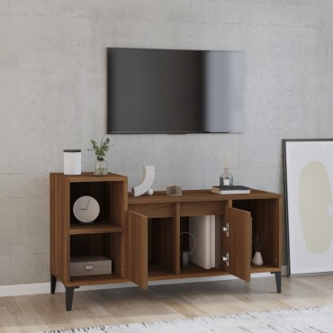 vidaXL Έπιπλο Τηλεόρασης Καφέ Δρυς 100x35x55cm Επεξεργασμένο Ξύλο
