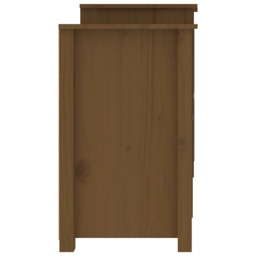 vidaXL Ντουλάπι Καφέ Μελί 164x37x68cm από Μασίφ Ξύλο Πεύκου 1 τεμ.