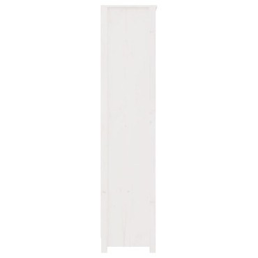 vidaXL Βιβλιοθήκη Λευκή 80x35x154cm από Μασίφ Ξύλο Πεύκου 1 τεμ.