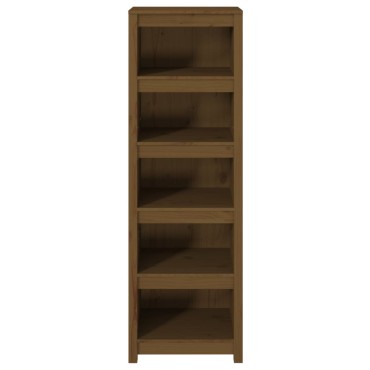 vidaXL Βιβλιοθήκη Μελί 50x35x154cm από Μασίφ Ξύλο Πεύκου 1 τεμ.