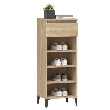 vidaXL Παπουτσοθήκη Sonoma Δρυς 40x36x105cm Επεξεργασμένο Ξύλο